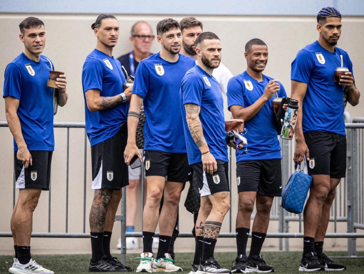 Entrenamiento de la selección uruguaya