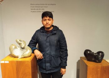 El escultor Jefrin Acuña expone “Introspección: raíz de vida” en el Museo Nacional de Arte.