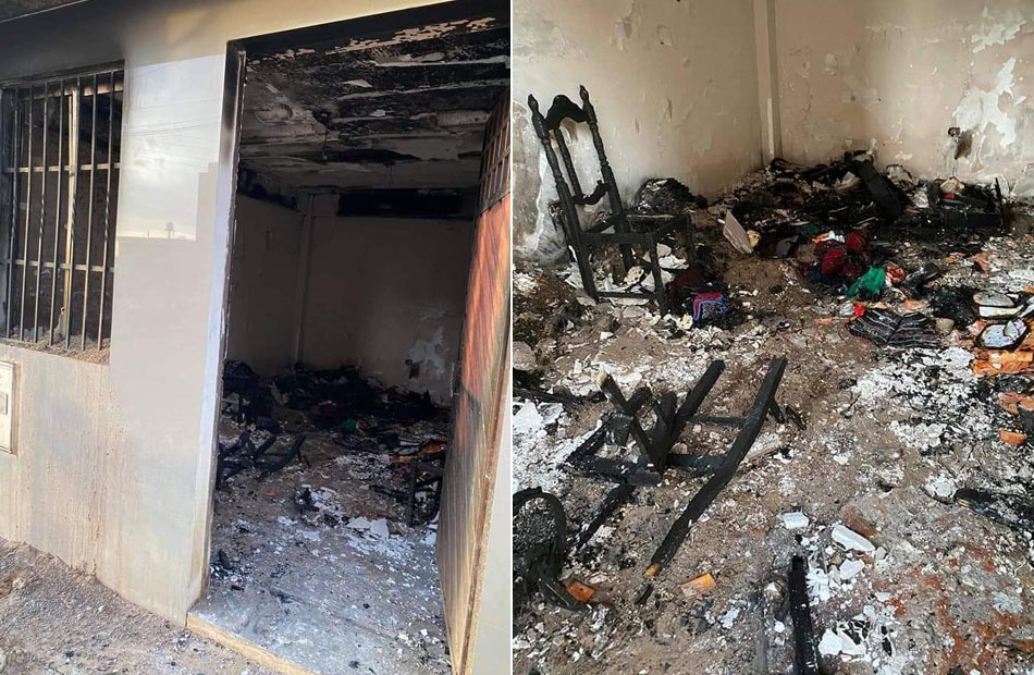 Desconocidos queman la casa del gobernador de Chuquisaca en Sucre