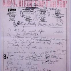 manuscritos Freddie Mercury