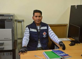 Cocalero Plácido Cota, herido con dinamita, tiene nuevo empleo en el Ministerio de Gobierno