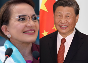 Xiomara Castro y Xi Jinping.
