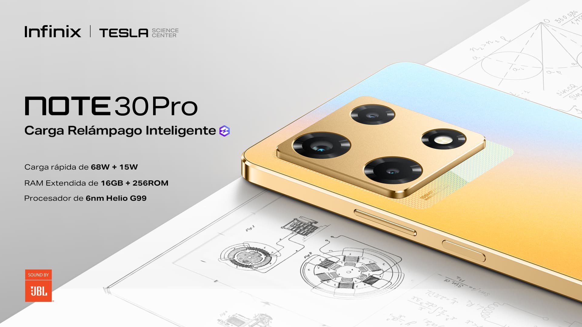 NOTE 30 Pro. Con tecnología TESLA