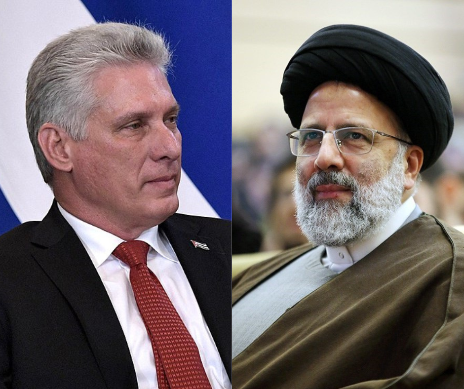 Miguel Díaz-Canel y Ebrahim Raisi. Presidentes de Cuba e Irán respectivamente