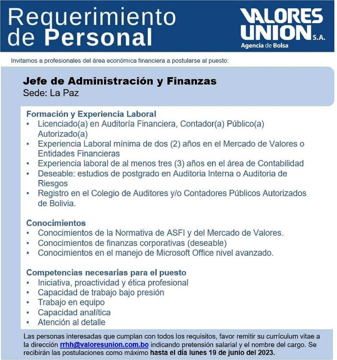 COMUNICADO