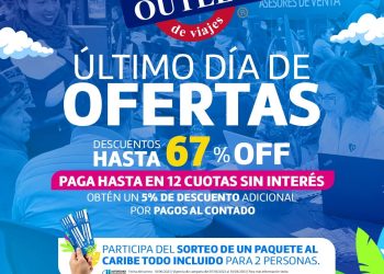 Outlet de viajes: Último día de hasta 67% de descuento para viajar