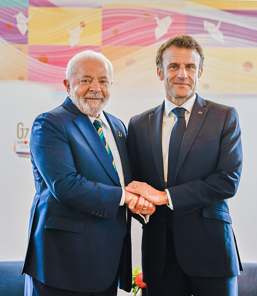 Encuentro de Lula y Macron en Japón
