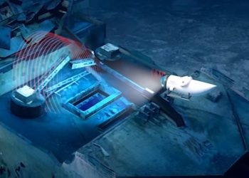 La flotilla que intenta rescatar al sumergible cerca del Titanic