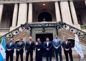 Los ministros en Buenos Aires.