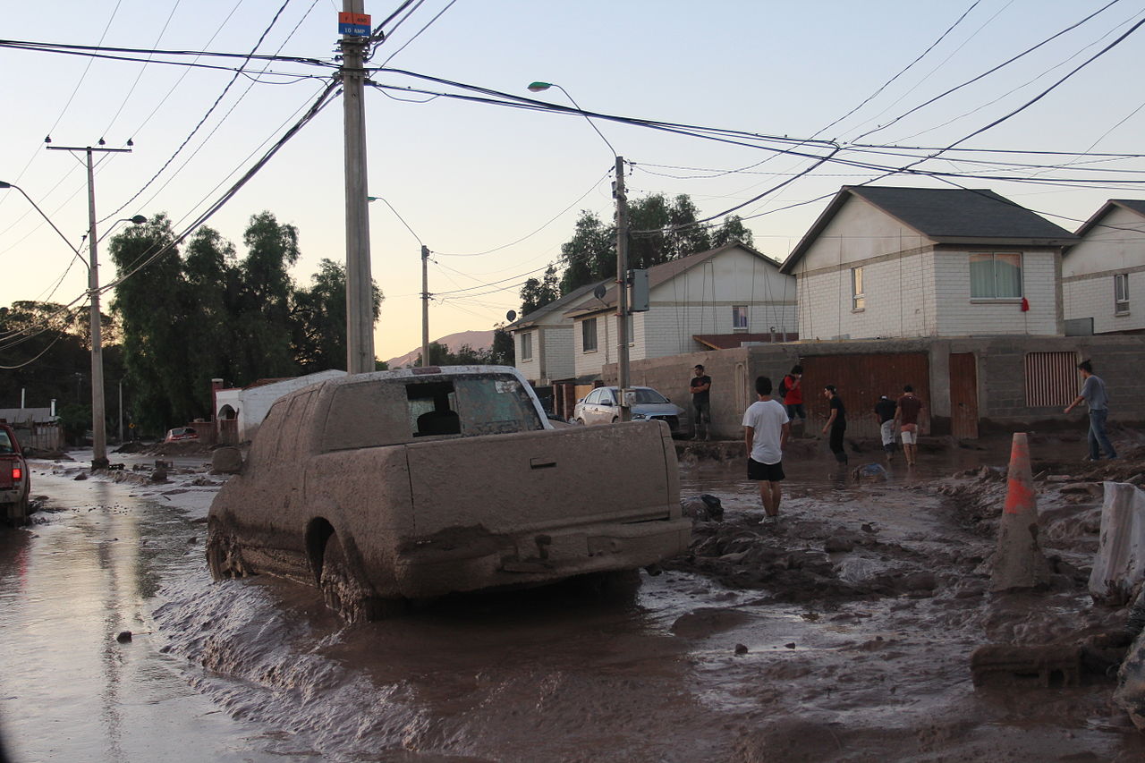Imagen referencial de inundaciones en Chile