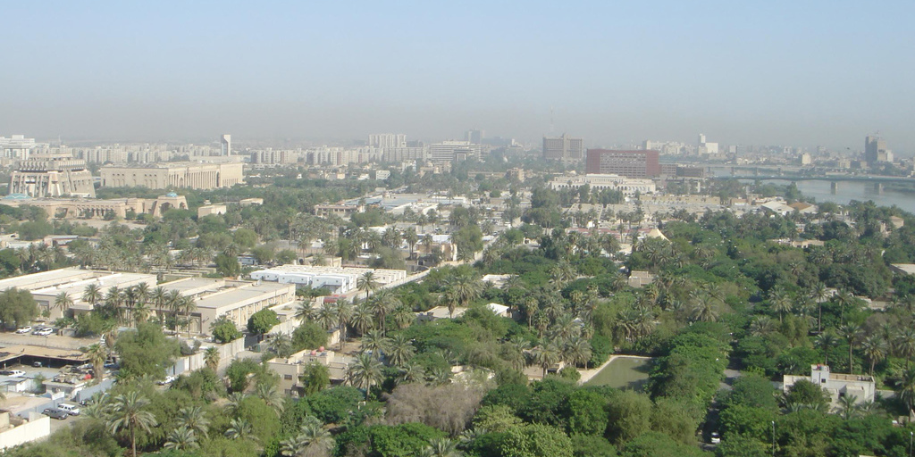 Una de las zonas verdes de Baghdad