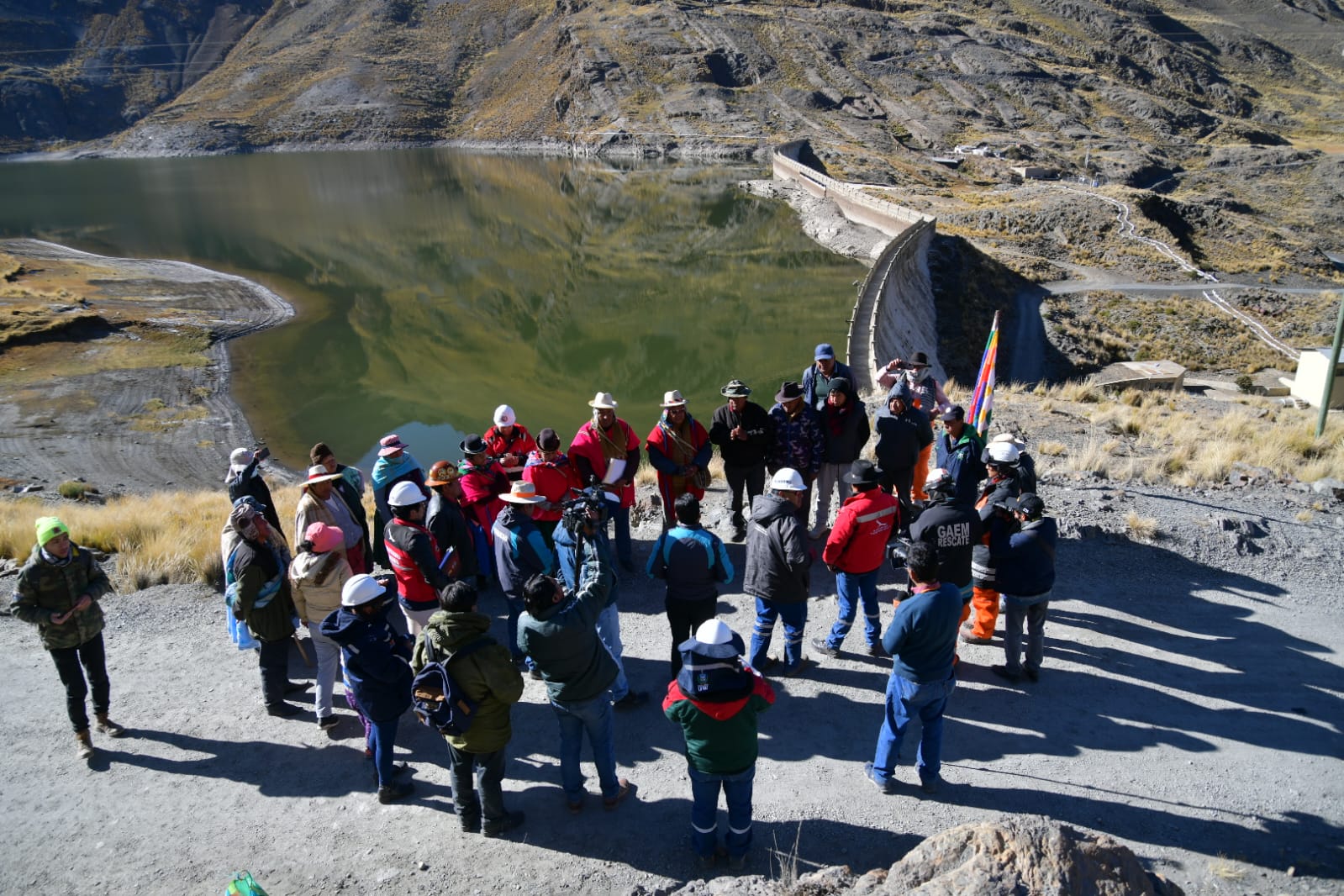 Inspeccionan represas de La Paz y se descarta contaminación minera