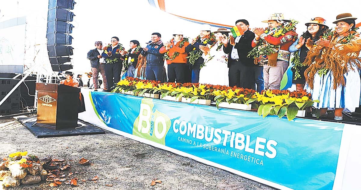 Hasta septiembre llegarán los equipos para emplazar la Planta de Biodiesel en Santa Cruz