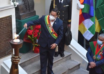El alcalde Iván Arias envió la invitación al presidente Luis Arce para que participe en los actos protocolares por el 16 de Julio.