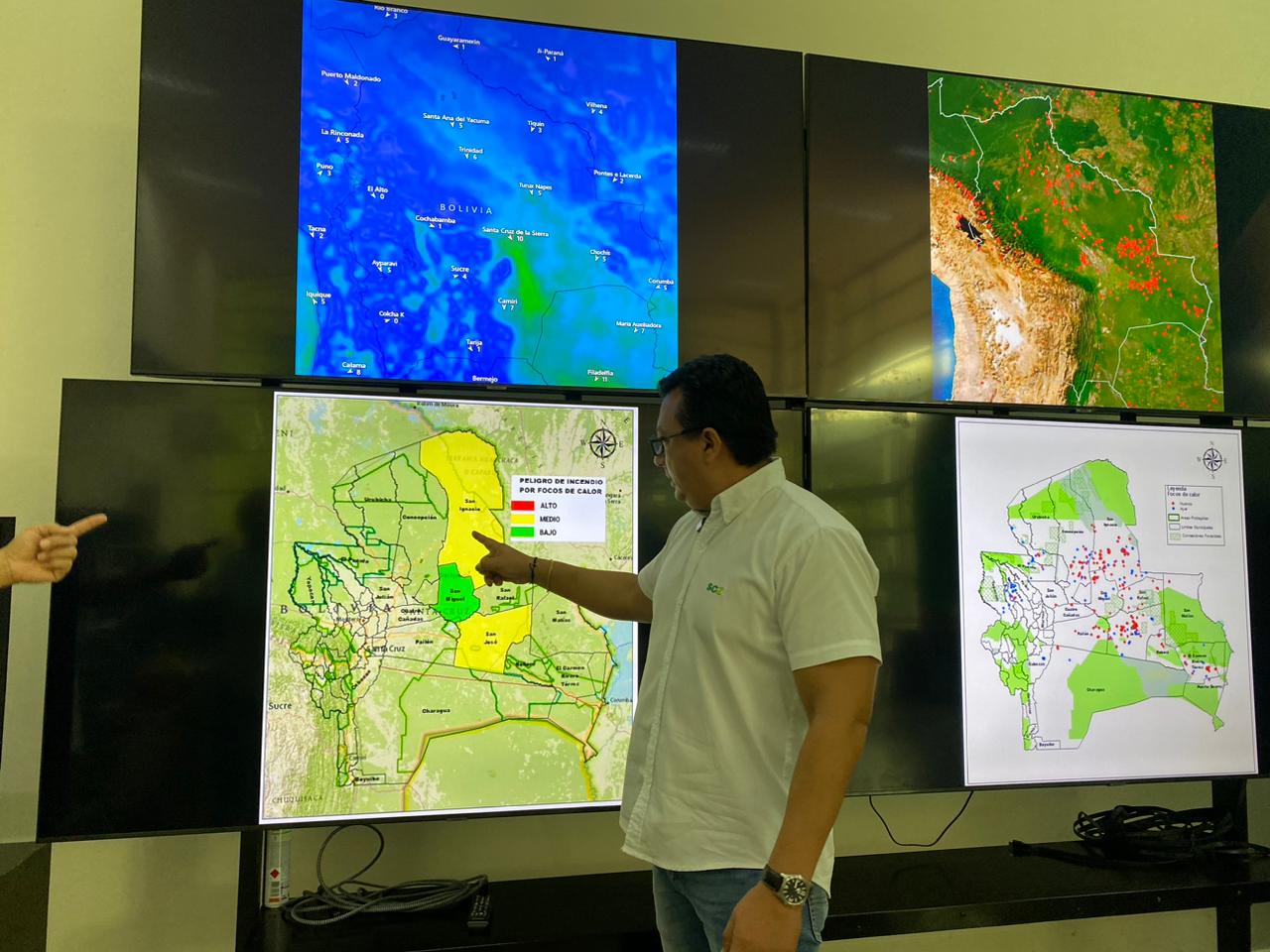 La Gobernación de Santa Cruz activa alerta amarilla por incendios.