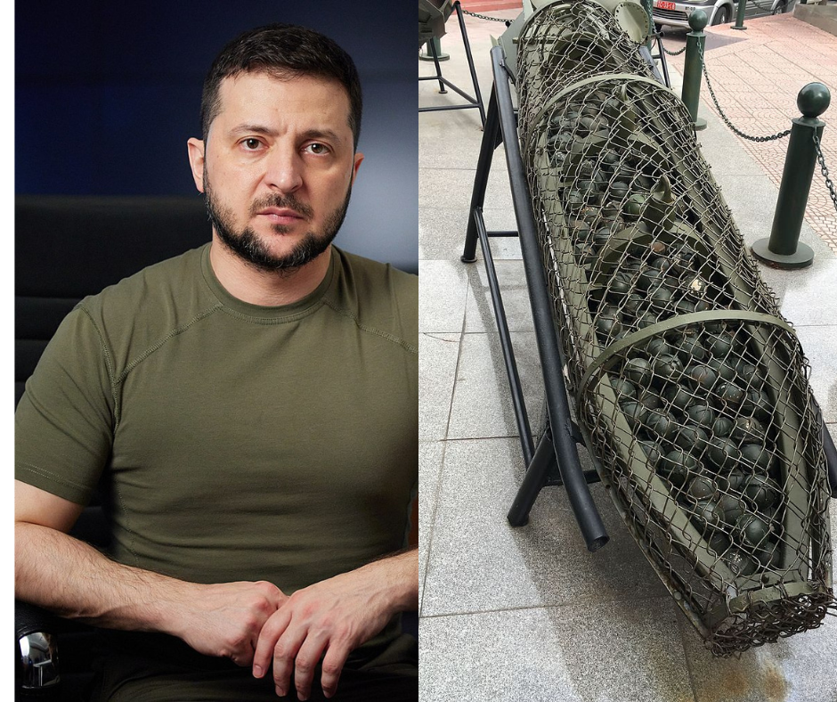 Zelenski recibió municiones de racimo