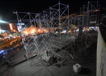 Con tres niveles y 700 metros cuadrados, así será el escenario de la verbena paceña