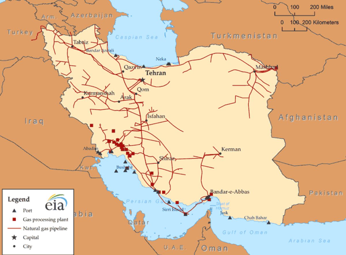 Infraestructura del gas iraní por donde pasará la venta a Irak