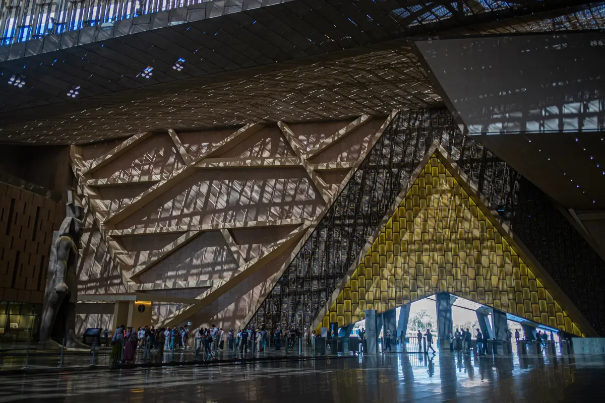 El ingreso del nuevo museo es imponente/AFP