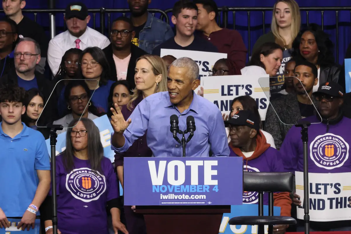 Obama participó del mitin demócrata en Virginia/AFP