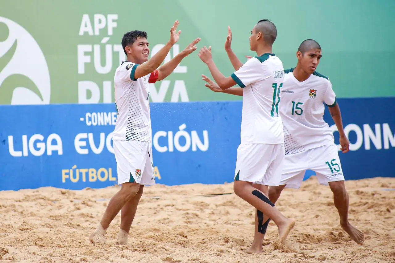 Bolivia de fútbol playa es segunda y saca cara en la Liga Evolución