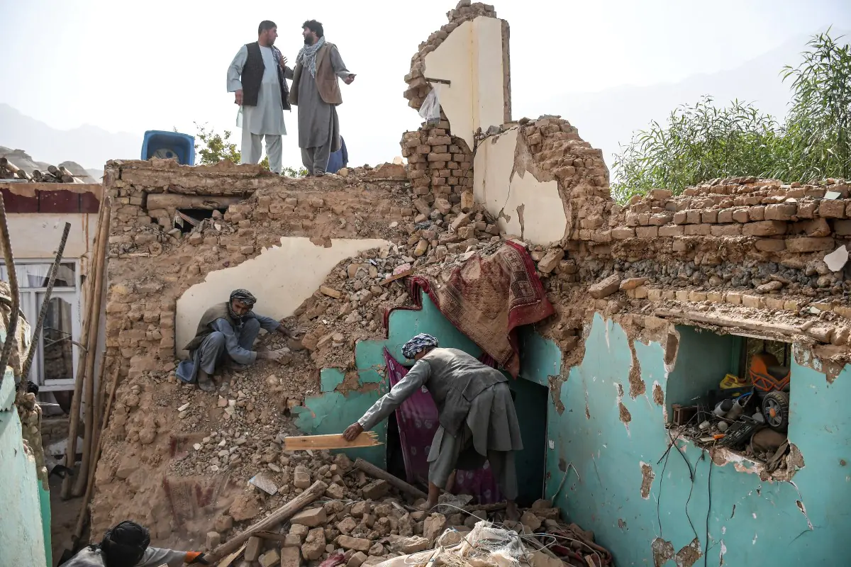 Varias viviendas quedaron destruidas/AFP