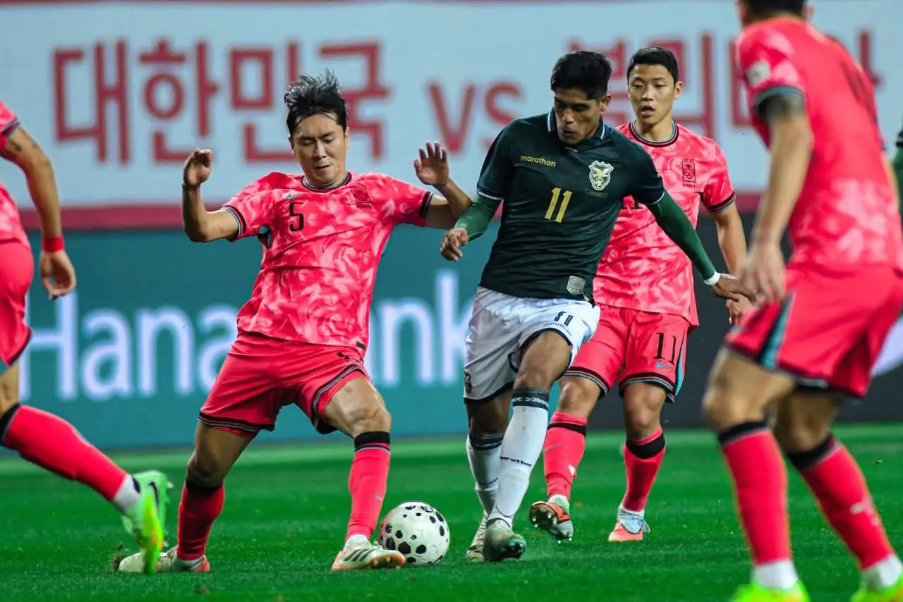 Bolivia pierde 2-0 ante Corea del Sur, en su primera acción en Asia