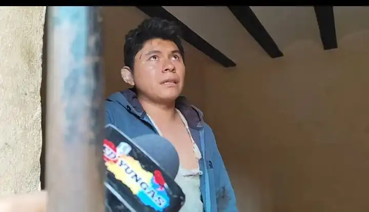 El autor confeso del feminicidio de Tanya. FOTO: Captura Red Yungas
