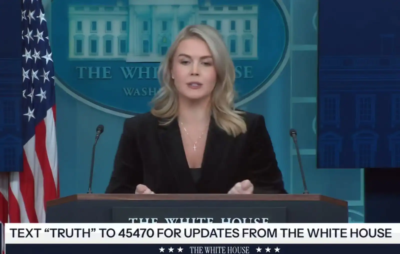 La vocera Karoline Leavitt habla del plan de paz para Ucrania/Casa Blanca