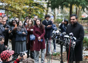 El alcalde electo de Nueva York, Zohran Mamdani habló con los periodistas/AFP