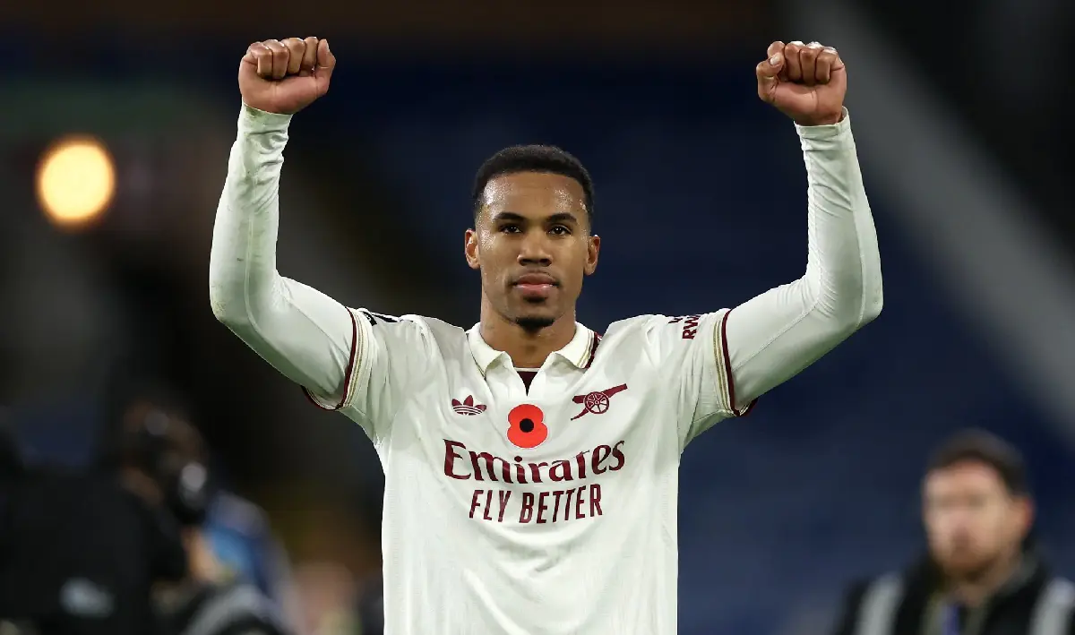 El brasileño Gabriel Magalhães, del Arsenal, de baja ‘varias semanas’