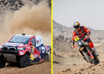Al Attiyah y Price ganan la tercera etapa del Rally Dakar