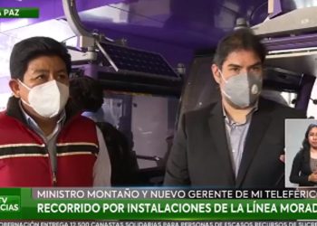 Montaño dice que en la estatal Mi Teleférico no hay para pagar ‘salarios’
