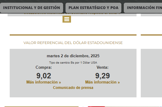 Economistas advierten límites en el tipo de cambio referencial del BCB
