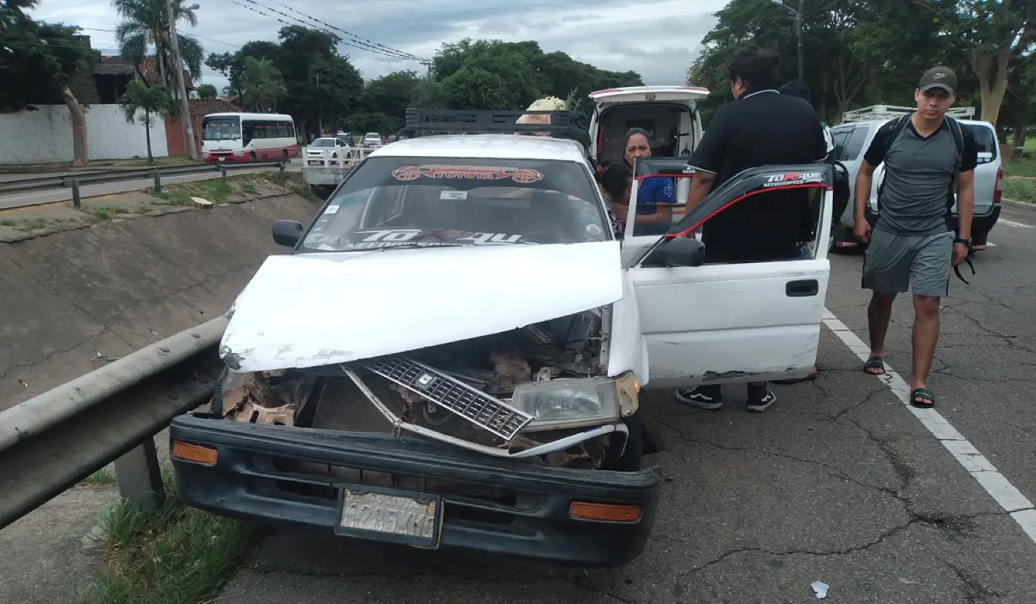 Un accidente de tránsito en Santa Cruz. Foto referencial RRSS