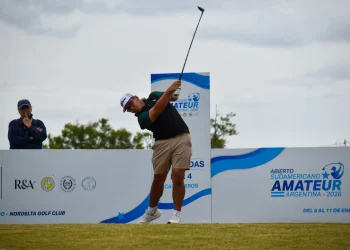 Quiroga se mantiene dentro del Top-10 del Sudamericano Amateur