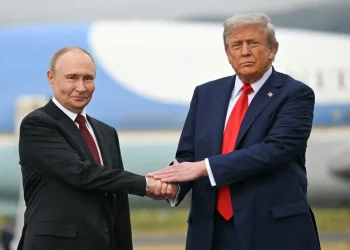Putin y Trump en su último encuentro en Alaska/AFP