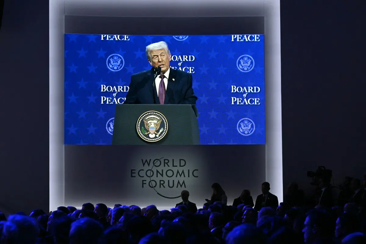 Trump presentó su plan para Gaza en Davos/AFP