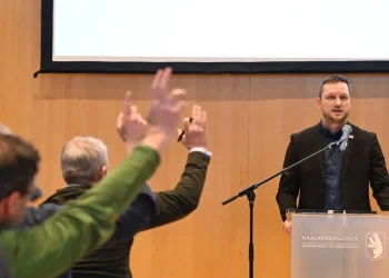 El primer ministro de Groenlandia, Jens-Frederik Nielsen, en una conferencia de prensa/AFP
