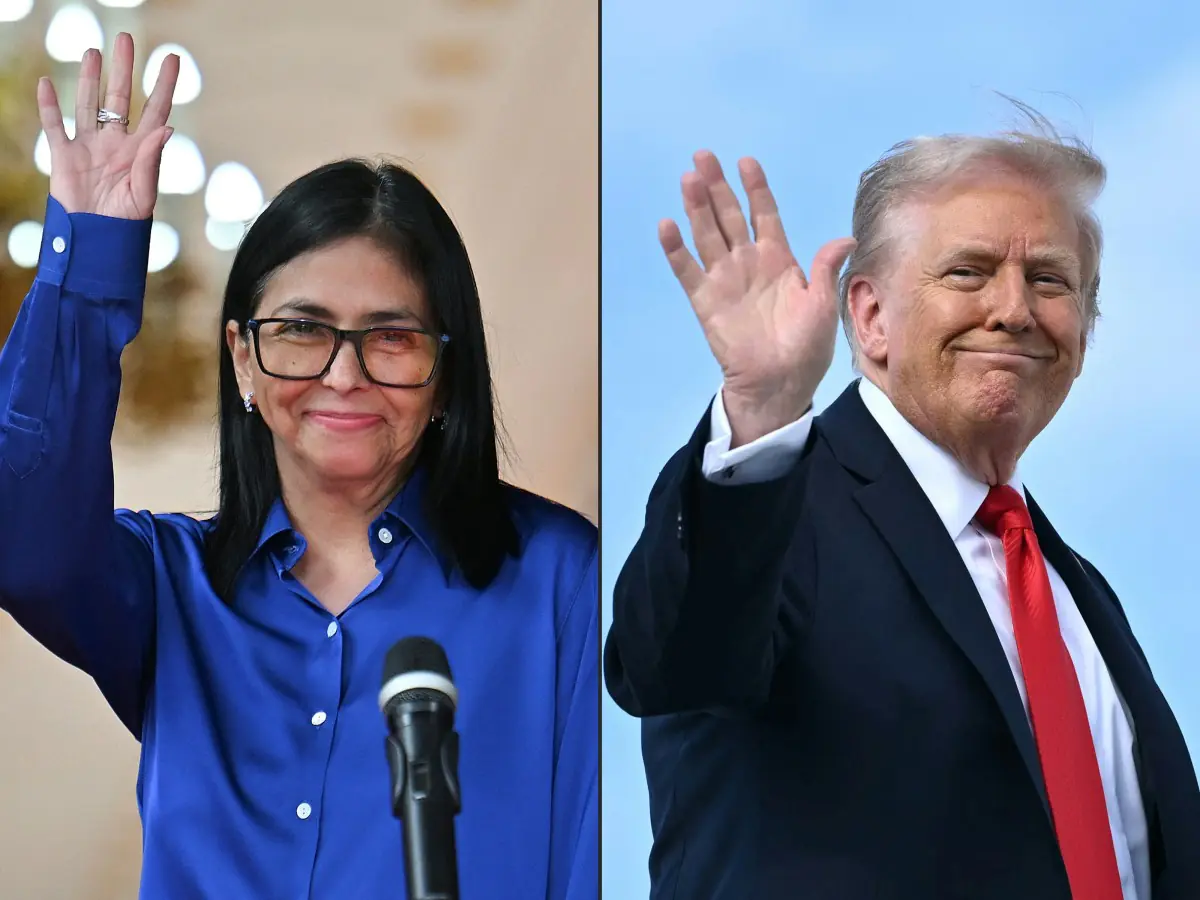 Delcy Rodríguez y Donald Trump inician una nueva fase de relaciones diplomáticas/AFP