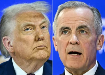 Trump y Carney tuvieron un cruce en Davos/AFP