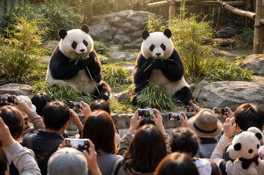 Lei Lei y Xiao Xiao dos pandas gemelos retornaron a China/RRSS