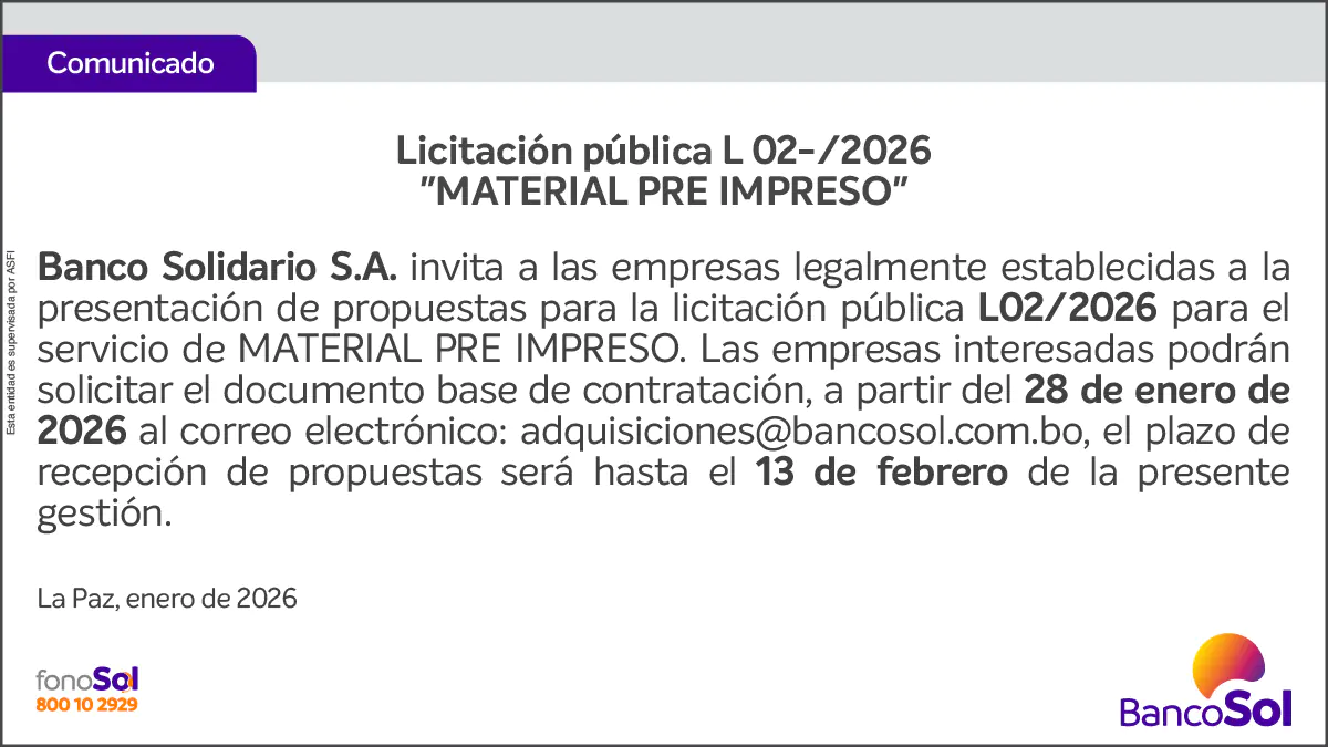 COMUNICADO