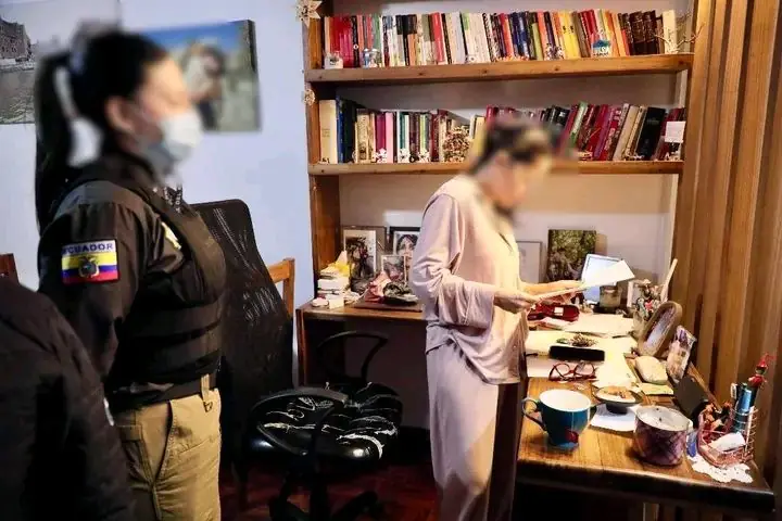 La Fiscalía ingresó a la casa de la excandidata Luisa Gonzáles/Fiscalía de Ecuador