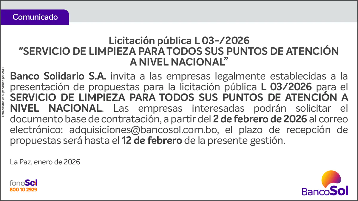 COMUNICADO