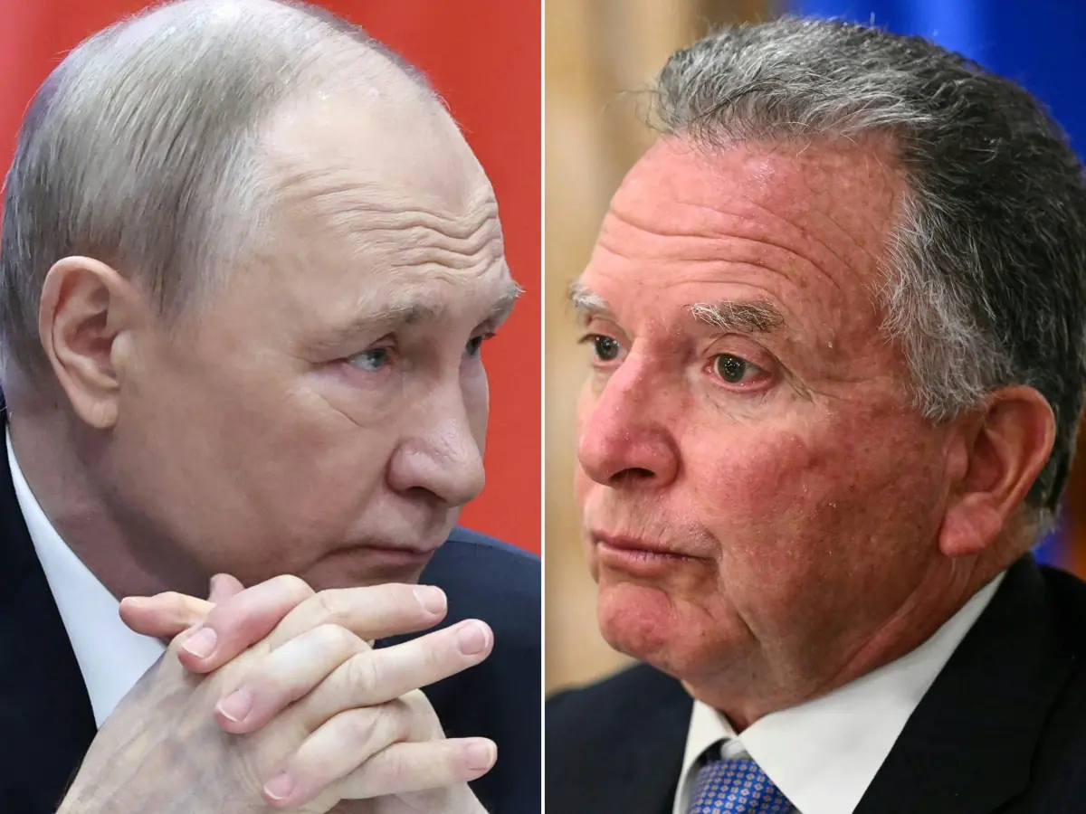 Vladimir Putin, con el enviado estadounidense Steve Witkoff en Moscú/AFP