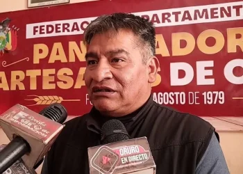 Rogelio Yave, dirigente del sector panificador de Oruro. FOTO: RRSS