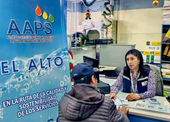 Un punto de supervisión de reclamos instaló la AAPS en oficinas de EPSAS. FOTO: AAPS