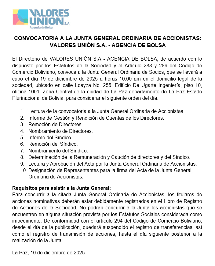 COMUNICADO