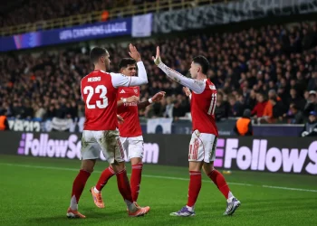 El líder Arsenal no tiembla en Brugge con victoria 3-0